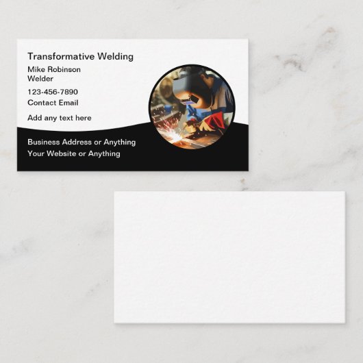 Bouwlasdiensten Modern ontwerp Visitekaartje (Voorkant / Achterkant)