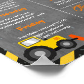 Bouwleraar Personeel Waardering sjabloon Poster (Hoek)