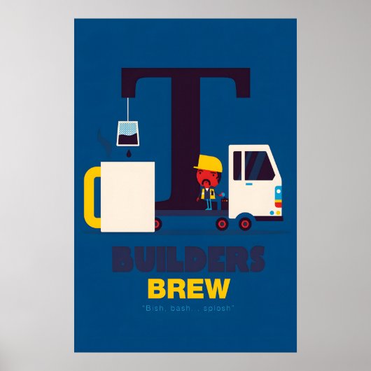 Bouwlieden Brew Thee Poster van Spencer Wilson (Voorkant)
