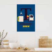 Bouwlieden Brew Thee Poster van Spencer Wilson (Keuken)