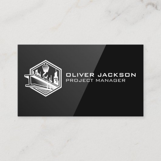 Bouwlier en staalstraal visitekaartje (Voorkant)