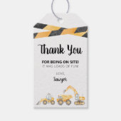 Bouwlkwart Geboren Feestje Favor Tag Cadeaulabel (Voorkant)