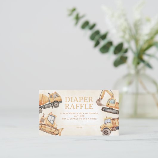 Bouwluier Raffle Informatiekaartje (Staand voorkant)