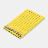 Bouwmachine Aangepast voor Kinderen Geel Gelinieer Post-it® Notes (Schuin)