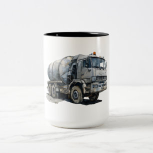 Bouwmachine Tweekleurige Koffiemok