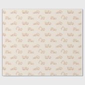 Bouwmachines Bouwer Jongen Vrachtwagen Beige Cadeaupapier (Vlak)
