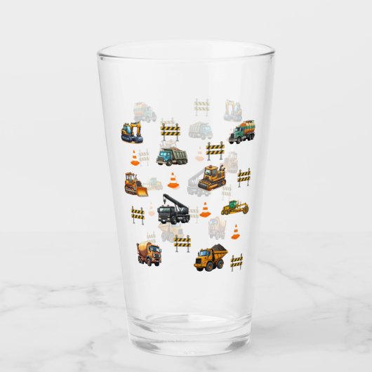 Bouwmachines Glas (Voorkant)