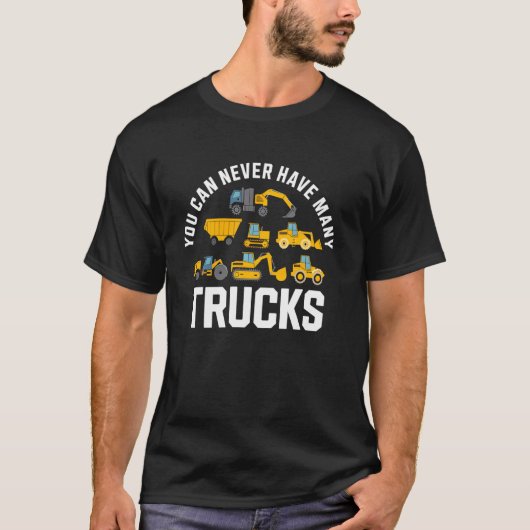 Bouwmachines Graafmachine Tractor Dumptruck C T-shirt (Voorkant)