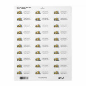 Bouwmachines Kinderverjaardag Etiket (Full Sheet)