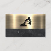 Bouwmachines | Metaalgoud Visitekaartje (Achterkant)