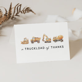 Bouwmachines Moderne Verjaardagskaart Bedankt