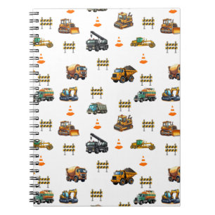 Bouwmachines Notitieboek