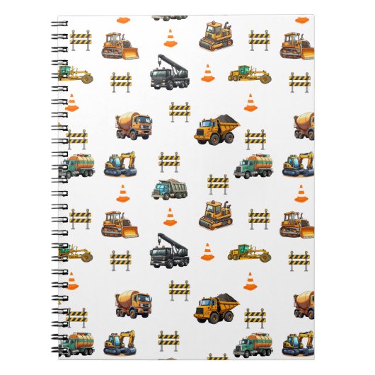 Bouwmachines Notitieboek (Voorkant)