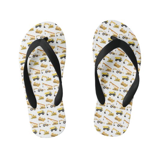 Bouwmachines Peuter Kinder Teenslippers (Voetbed)