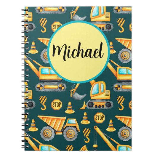 Bouwmachines Spiraalschrift, Michael Notitieboek (Voorkant)