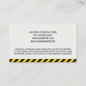 Bouwmachines | Stadsachtergrond Visitekaartje (Achterkant)