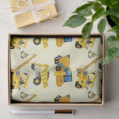 Bouwmachines Tissuepapier (Geschenk)