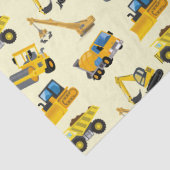 Bouwmachines Tissuepapier (Detail)