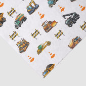 Bouwmachines tissuepapier (Detail)