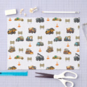 Bouwmachines tissuepapier (Craft)