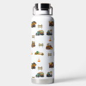 Bouwmachines Waterfles (Achterkant)