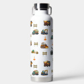 Bouwmachines Waterfles (Voorkant)