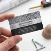 Bouwmanager - Diamond Metal Bord Visitekaartje