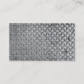 Bouwmanager - Diamond Metal Bord Visitekaartje (Achterkant)