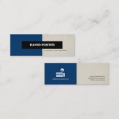 Bouwmanager - Eenvoudig elegant stijlvol Mini Visitekaartje (Voorkant / Achterkant)