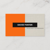 Bouwmanager - Eenvoudig elegant stijlvol Visitekaartje (Voorkant)