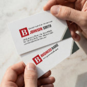 Bouwmanager - Eenvoudig grafisch rood Visitekaartje