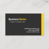 Bouwmanager - Modern minimalistisch amber Visitekaartje (Achterkant)