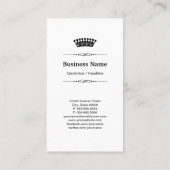 Bouwmanager Royal Black Wood Gradin Visitekaartje (Achterkant)