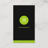 Bouwmanager - Stijlvol Apple Green Visitekaartje (Achterkant)