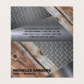 Bouwmateriaal Visitekaartje (Buitenkant ongevouwen)