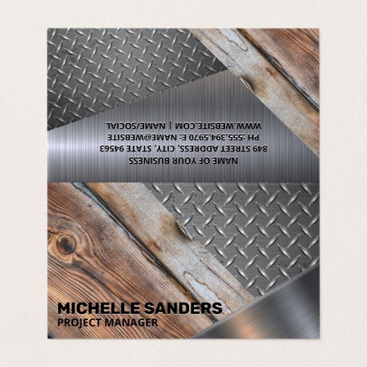 Bouwmateriaal Visitekaartje (Buitenkant ongevouwen)