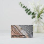 Bouwmateriaal Visitekaartje (Staand voorkant)