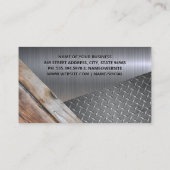 Bouwmateriaal Visitekaartje (Achterkant)