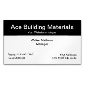 Bouwmaterialen constructie magnetisch visitekaartje (Voorkant)