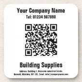 Bouwmaterialen QR-code ontwerp Bier Onderzetter (Voorkant)