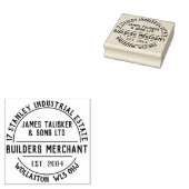 Bouwmaterialenhandelaar Rubberstempel (Gestempeld)