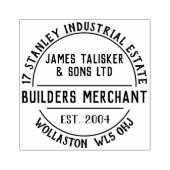 Bouwmaterialenhandelaar Rubberstempel (Afrduk)