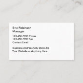 Bouwmaterialenverhuur graafthema visitekaartje (Achterkant)