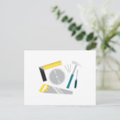 Bouwmaterieel Briefkaart (Staand voorkant)