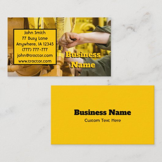 Bouwmechanisme Visitekaartje (Voorkant / Achterkant)