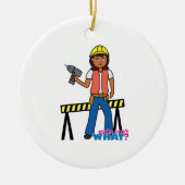 bouwmeisel keramisch ornament (Voorkant)