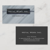 Bouwmetalen Visitekaartje Titel Vakje Chroom (Voorkant / Achterkant)