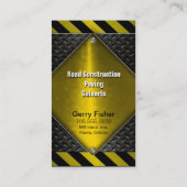 Bouwmetalen Visitekaartje - zwart geel (Achterkant)