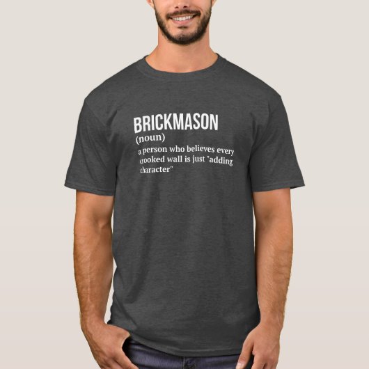 Bouwmetselaar - Funny Meaning T-shirt (Voorkant)