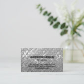 Bouwmodel visitekaartje | Staal bord (Staand voorkant)